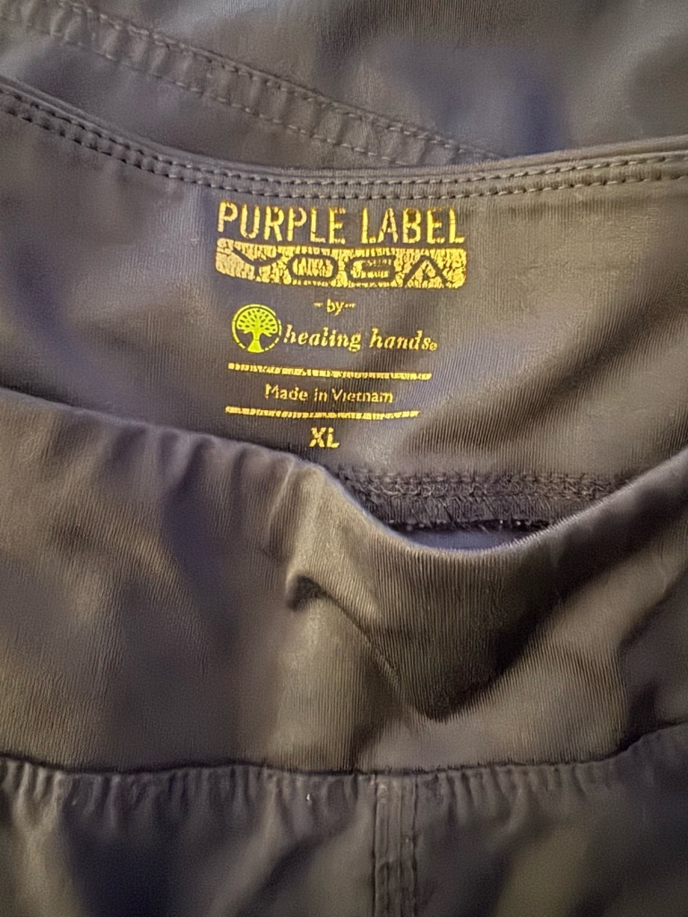 Purple Label by Healing Hands Navy Blue Yoga Scrub pants
